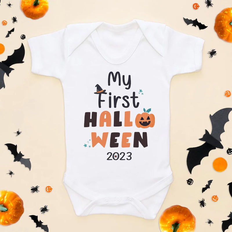 My First Halloween 2023 Baby Bodysuit - Little Lili Store (6578128355400)