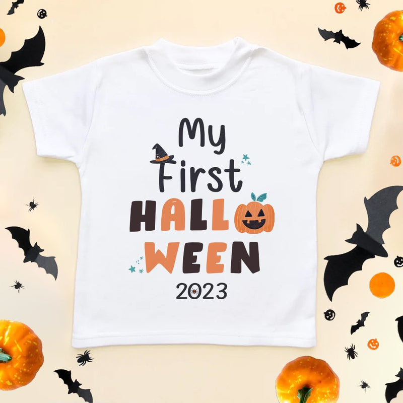 My First Halloween 2023 T Shirt - Little Lili Store (6578132615240)
