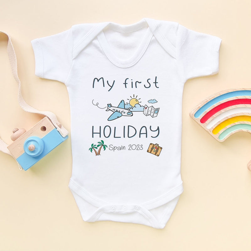 My First Holiday Custom Date Baby Bodysuit - Little Lili Store (8290398077208)