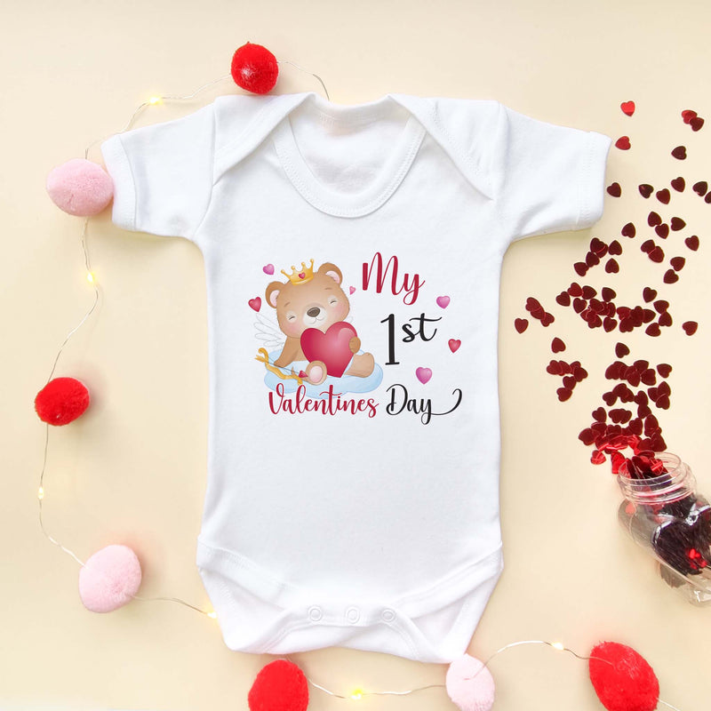 My First Valentines Day Baby Bodysuit - Little Lili Store (5869974159432)
