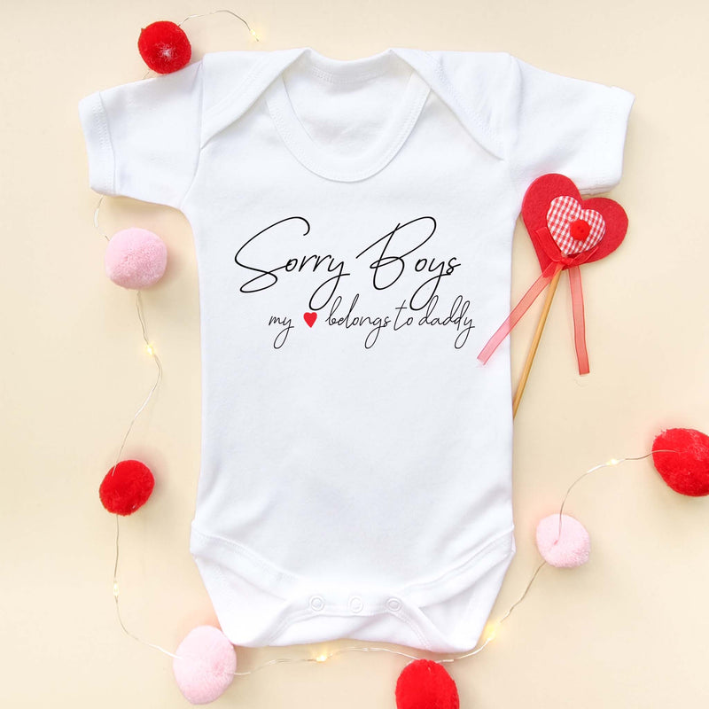 My Heart Belongs To Daddy Baby Bodysuit - Little Lili Store (5869975306312)