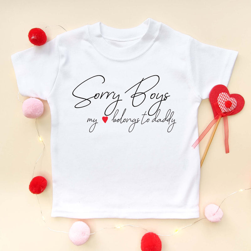 My Heart Belongs To Daddy T Shirt - Little Lili Store (5869977927752)