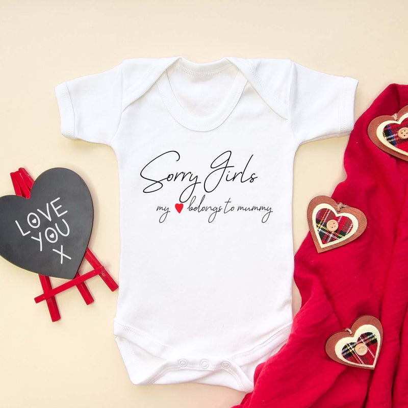 My Heart Belongs To Mummy Baby Bodysuit - Little Lili Store (5869975208008)