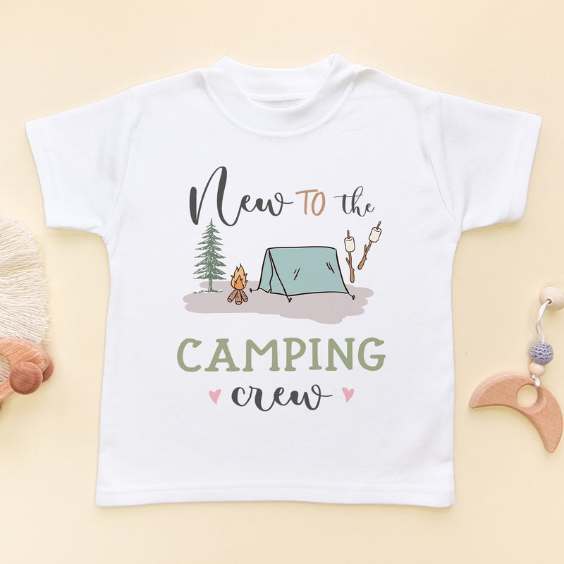 New To The Camping Crew Toddler & Kids T Shirt - Little Lili Store (8290371436824)