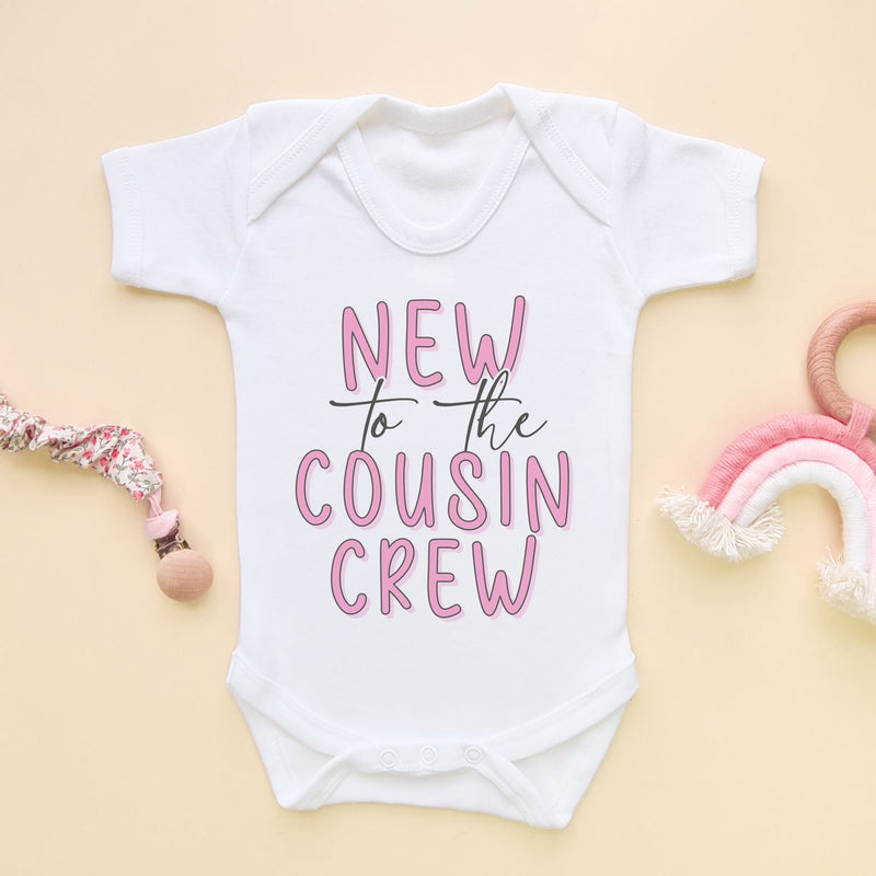 New To The Cousin Crew Girl Baby Bodysuit - Little Lili Store (6609759830088)