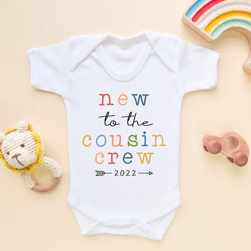 New To The Cousin Crew Personalised Year Baby Bodysuit - Little Lili Store (6609759764552)