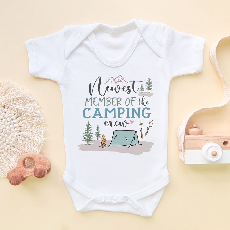 Newest Member Of The Camping Crew Baby Bodysuit - Little Lili Store (8290363113752)