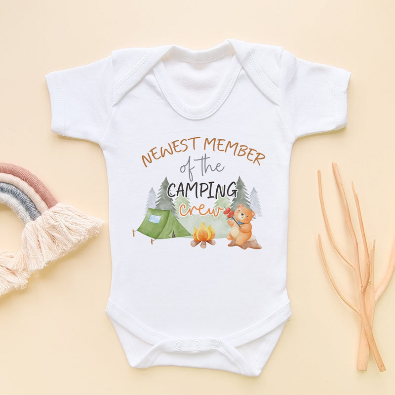 Newest Member Of The Camping Crew Baby Bodysuit - Little Lili Store (8290301542680)