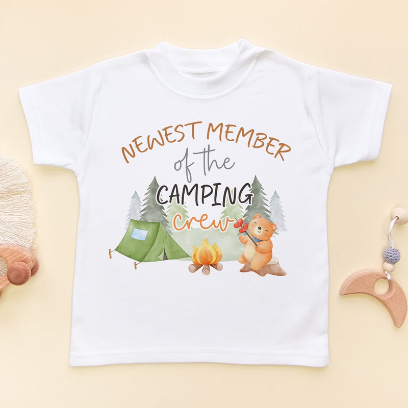 Newest Member Of The Camping Crew Toddler & Kids T Shirt - Little Lili Store (8290303115544)
