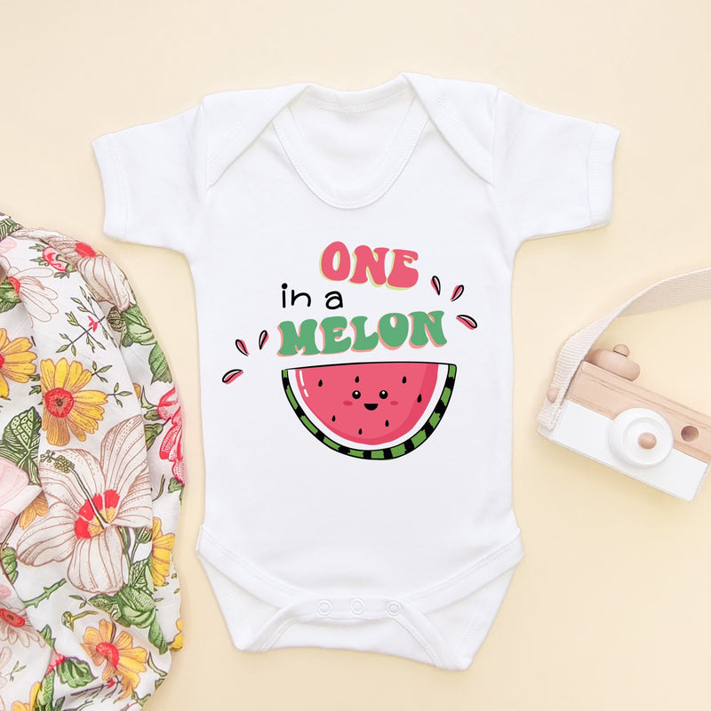 One In a Melon Funny Baby Bodysuit - Little Lili Store (6565589155912)