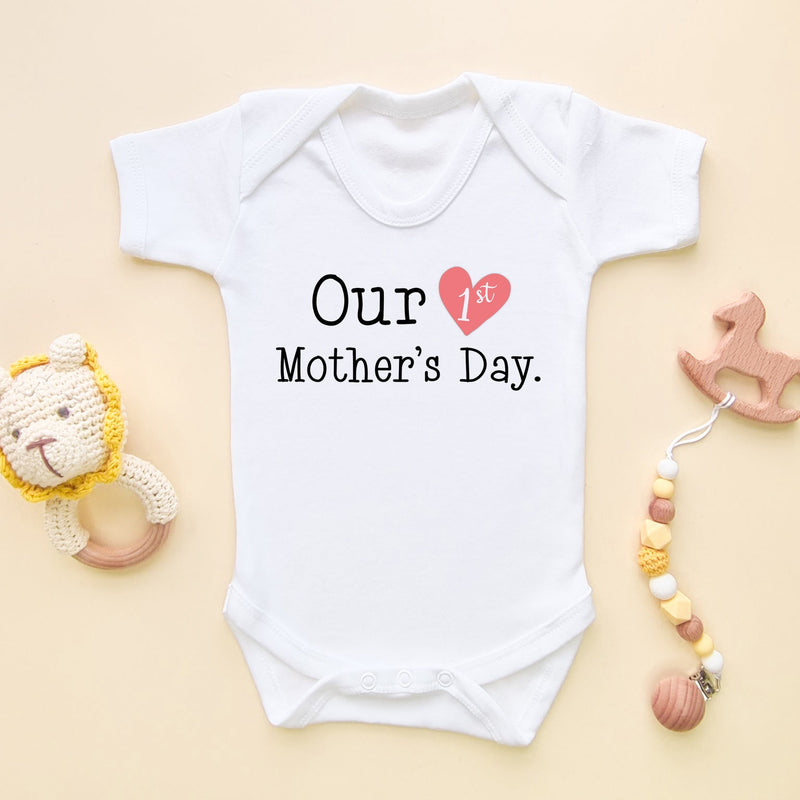 Our 1st Mother's Day Baby Bodysuit - Little Lili Store (6607268610120)