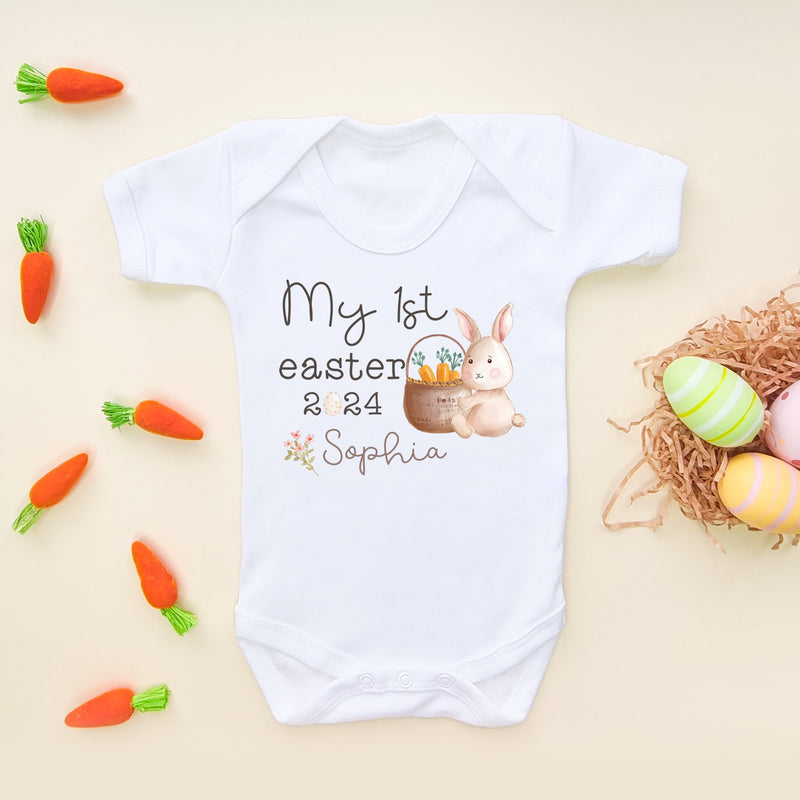 Personalised My 1st Easter Boho Bunny 2024 Baby Bodysuit - Little Lili Store (8147662536984)