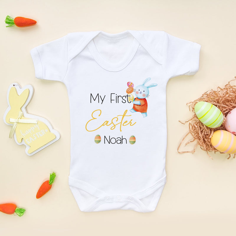 Personalised My First Easter 2024 Baby Bodysuit - Little Lili Store (8147654181144)