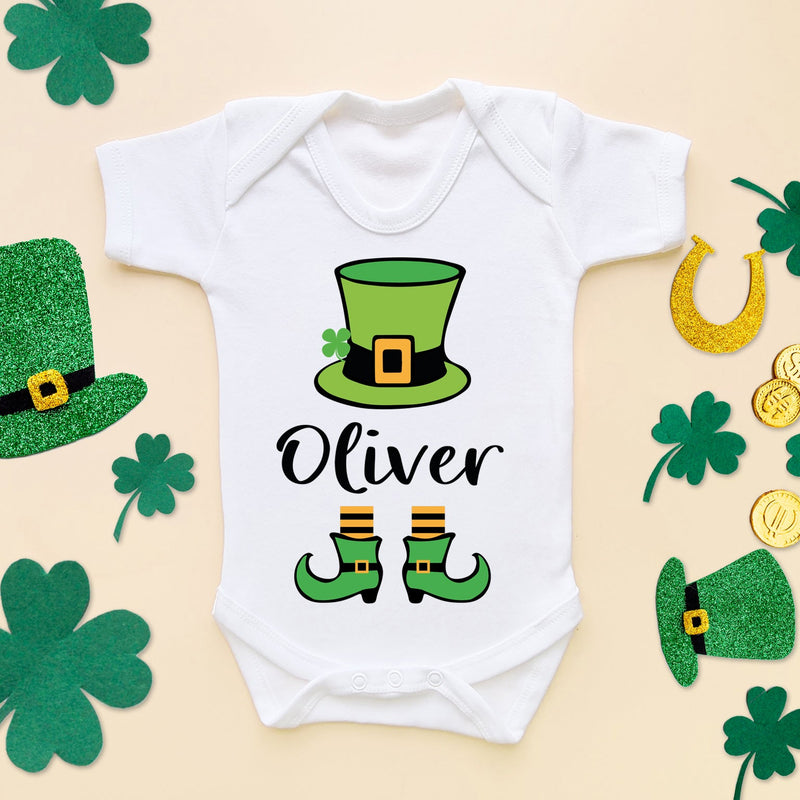 Personalised Name St Patrick's Day Baby Bodysuit - Little Lili Store (6609574953032)