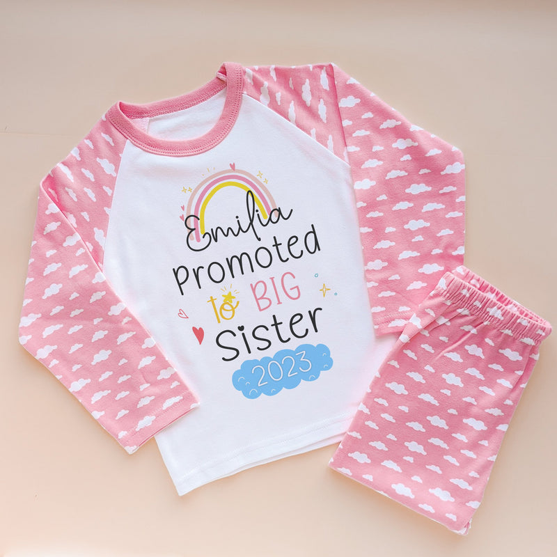 Promoted To Big Sister Personalised Pyjamas Set - Little Lili Store (8715995644184)