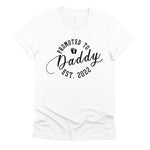 Promoted To Daddy Custom Year T Shirt - Little Lili Store (6614437167176)