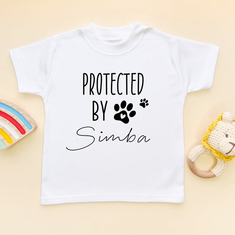 Protected By Animal Name Personalised Toddler T Shirt - Little Lili Store (6610167365704)