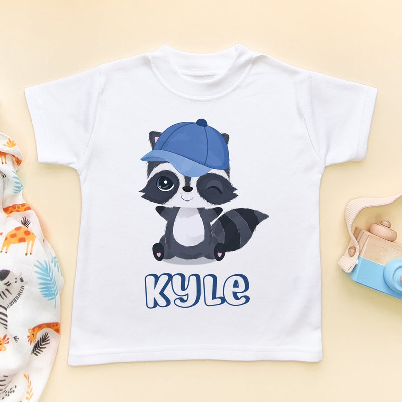 Raccoon Personalised Toddler T Shirt - Little Lili Store (6610166808648)