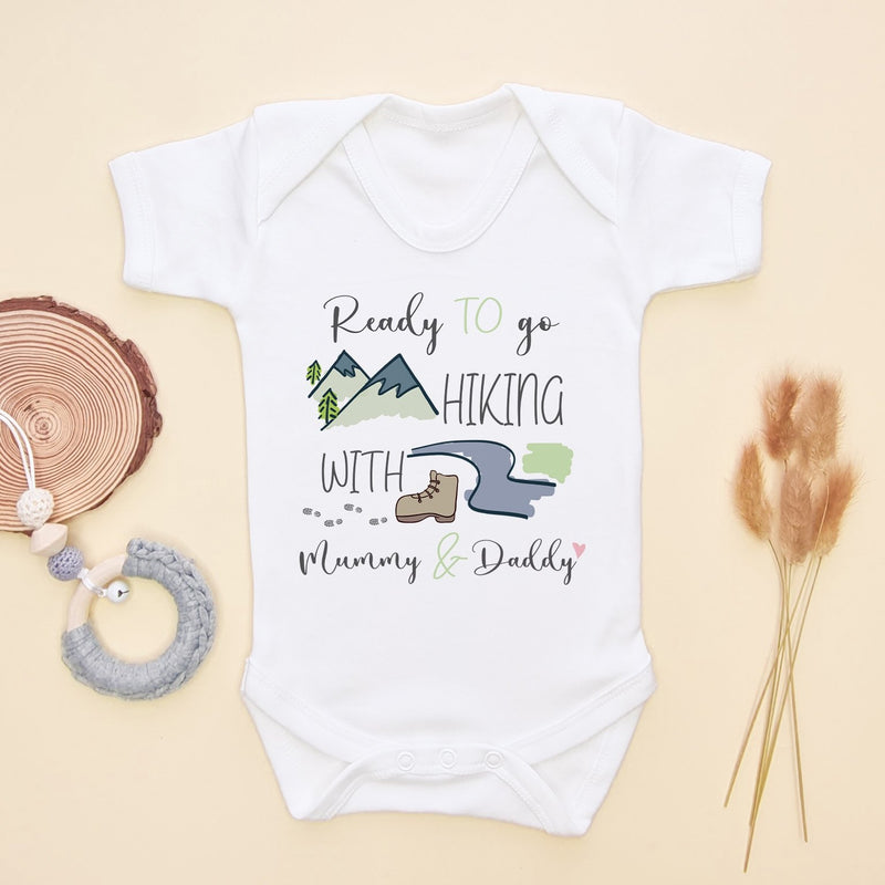 Ready To Go Hiking With Mummy & Daddy Baby Bodysuit - Little Lili Store (8290395488536)