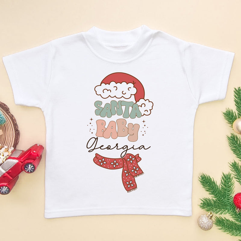 Santa Baby Personalised T Shirt - Little Lili Store (6662718423112)