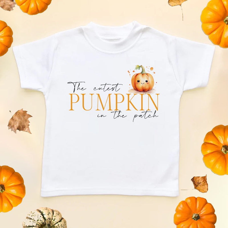 The Cutest Pumpkin In The Patch Toddler & Kids T Shirt - Little Lili Store (8595847282968)