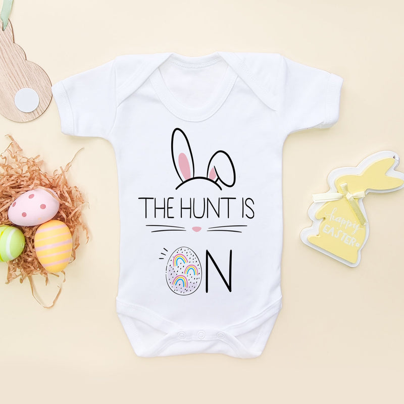 The Hunt Is On Easter Baby Bodysuit - Little Lili Store (5879696130120)