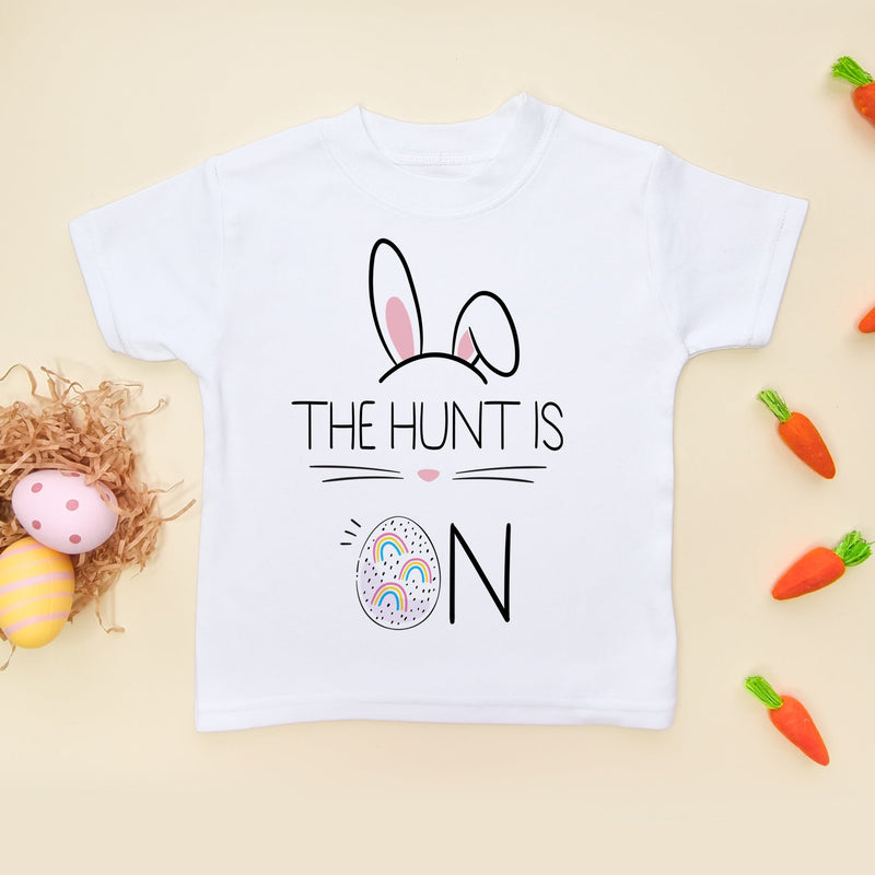 The Hunt Is On Easter Toddler T Shirt - Little Lili Store (5879697571912)