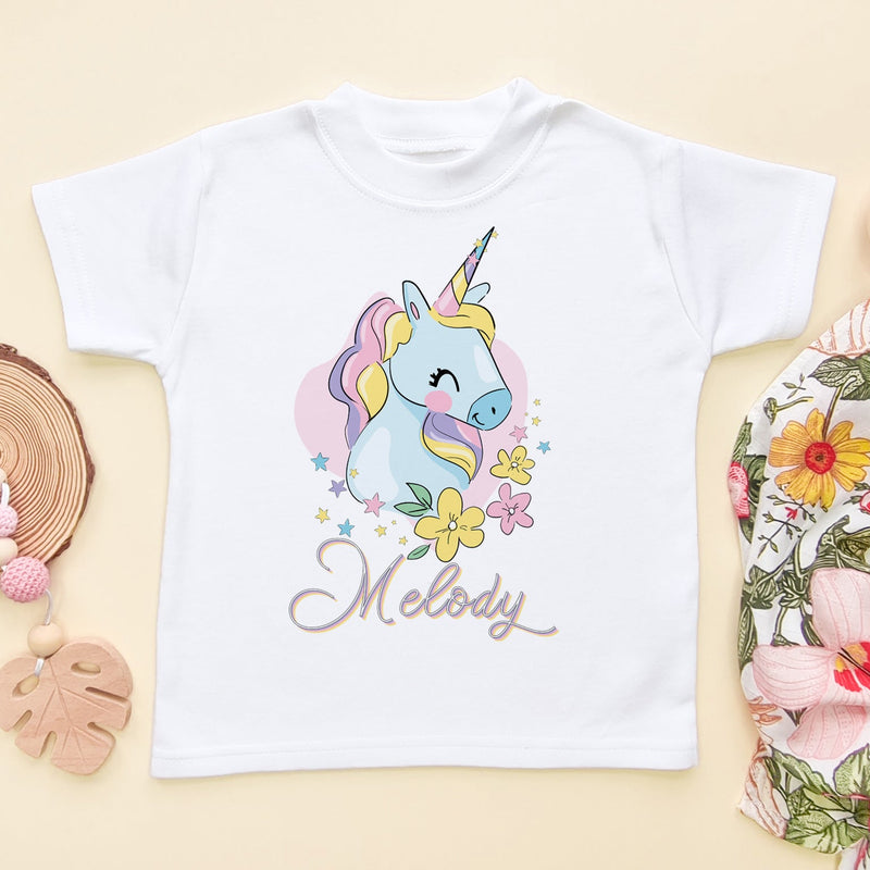 Unicorn Personalised Toddler T Shirt - Little Lili Store (6610167103560)