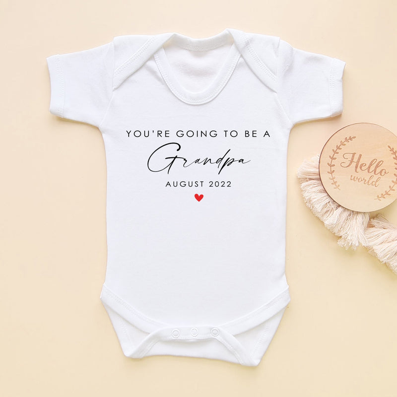You're Going To Be a Grandpa Custom Date Baby Bodysuit - Little Lili Store (6607932620872)